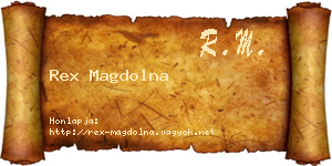Rex Magdolna névjegykártya